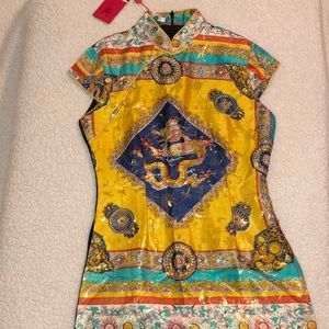 Ornate Dragon Asian Top